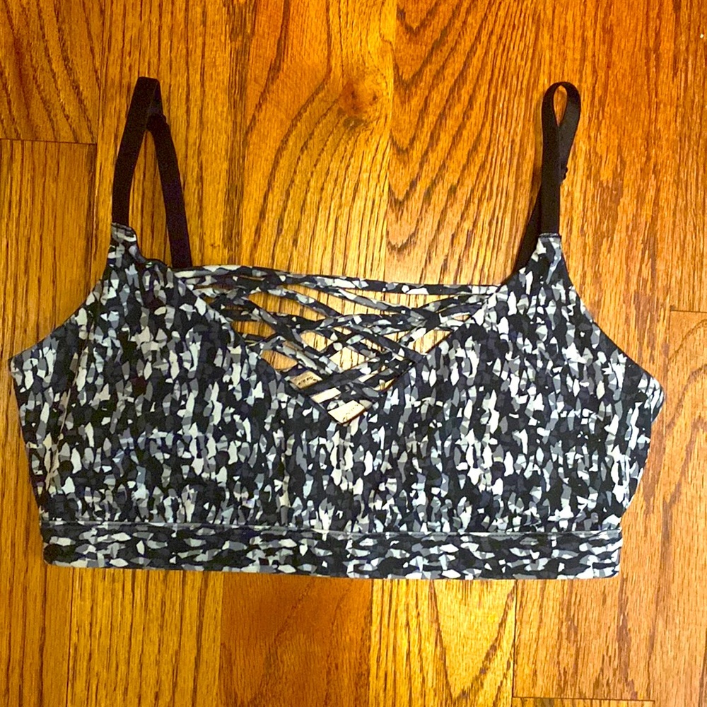 Fabletics Tri-Colored Sports Bra